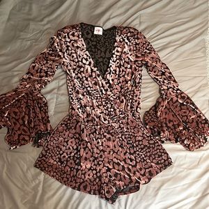 NWOT Buddy Love Velvet Romper